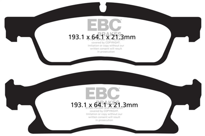 EBC Green Stuff Front Brake Pads for 13+ Dodge Durango 5.7 - DP62136