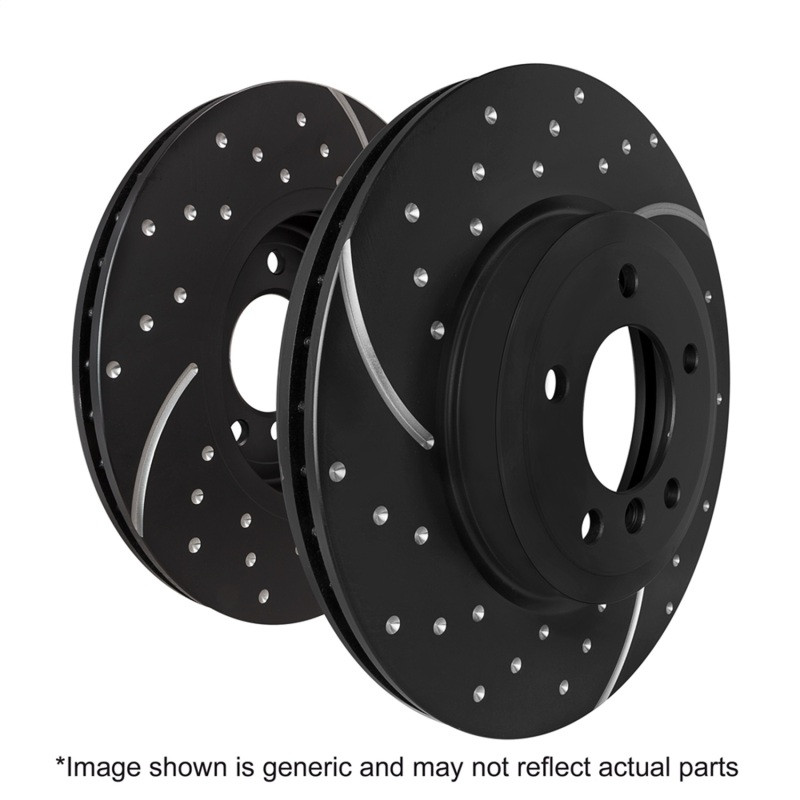 EBC GD Sport Dimple Drilled & Slotted Front Rotors for 11-14 Ford Edge Turbo