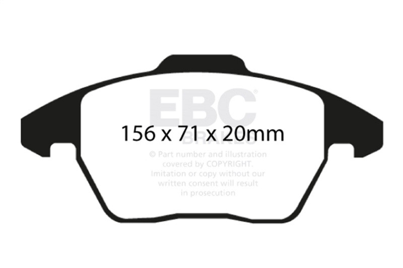 EBC Ultimax2 Front Brake Pads for 06-13 Audi A3 - UD1107