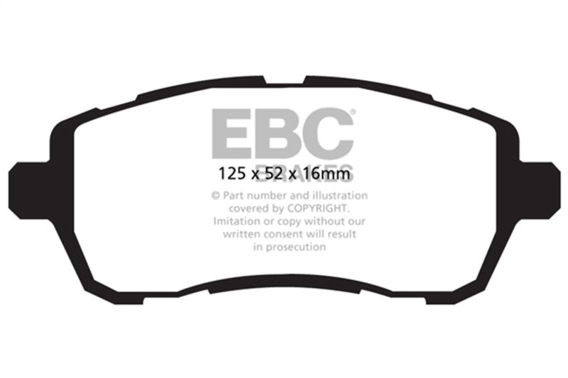 EBC Ultimax2 Front Brake Pads for 11-14 Ford Fiesta S - UD1454