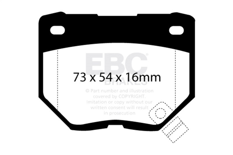 EBC Ultimax 2 Rear Brake Pads for 89-95 Nissan Skyline R32 2.6 GTR Twin Turbo