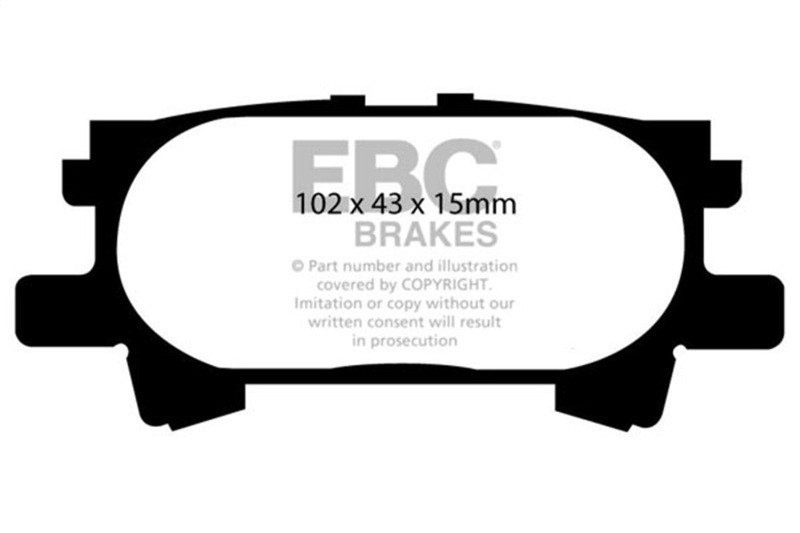 EBC Ultimax2 Rear Brake Pads for 04-07 Lexus RX330 3.3L - UD996