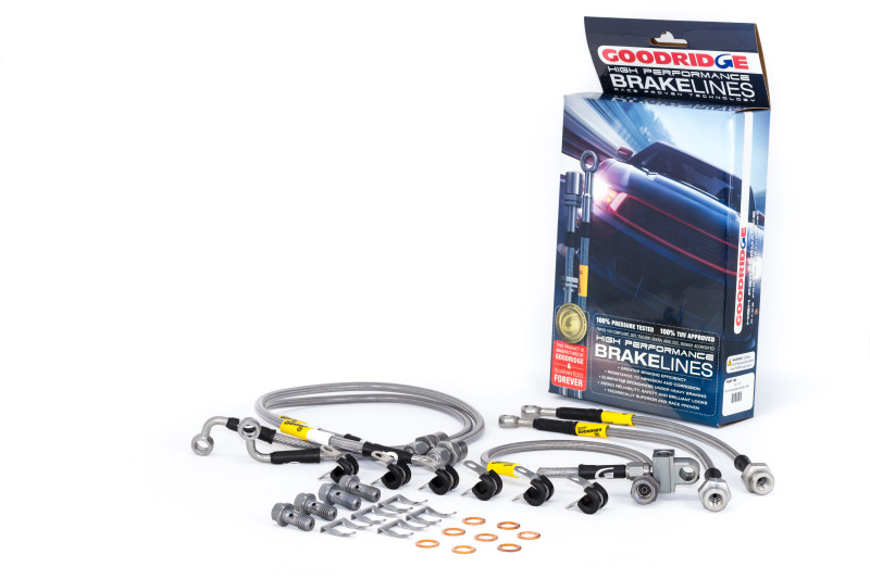 Goodridge Stainless Steel Brake Lines for 00-05 Escalade w/o StabilaTrak - 14175