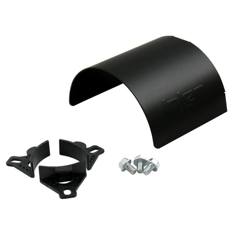 Injen Black Aluminum 3.5" Air Filter Heat Shield - HS3500BLK