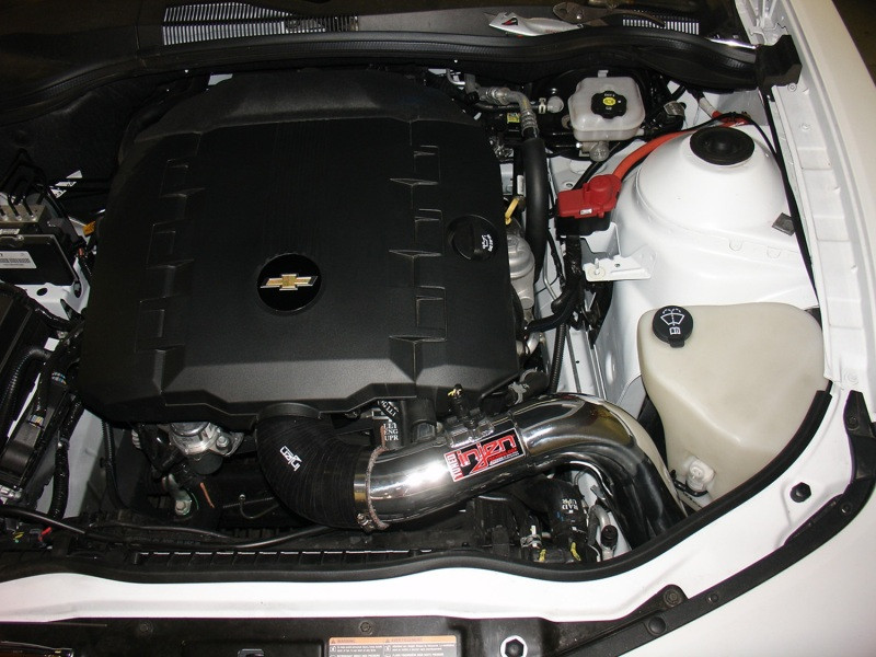 Injen Wrinkle Black Cold Air Intake w/ MR Tech for 12-14 Chevy Camaro 3.6L V6