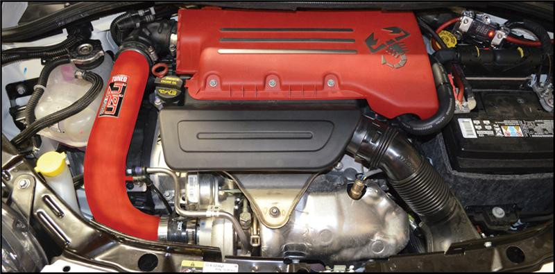Injen Wrinkle Red Short Ram Intake w/MR Tech for 15-19 Fiat Abarth 1.4L Turbo
