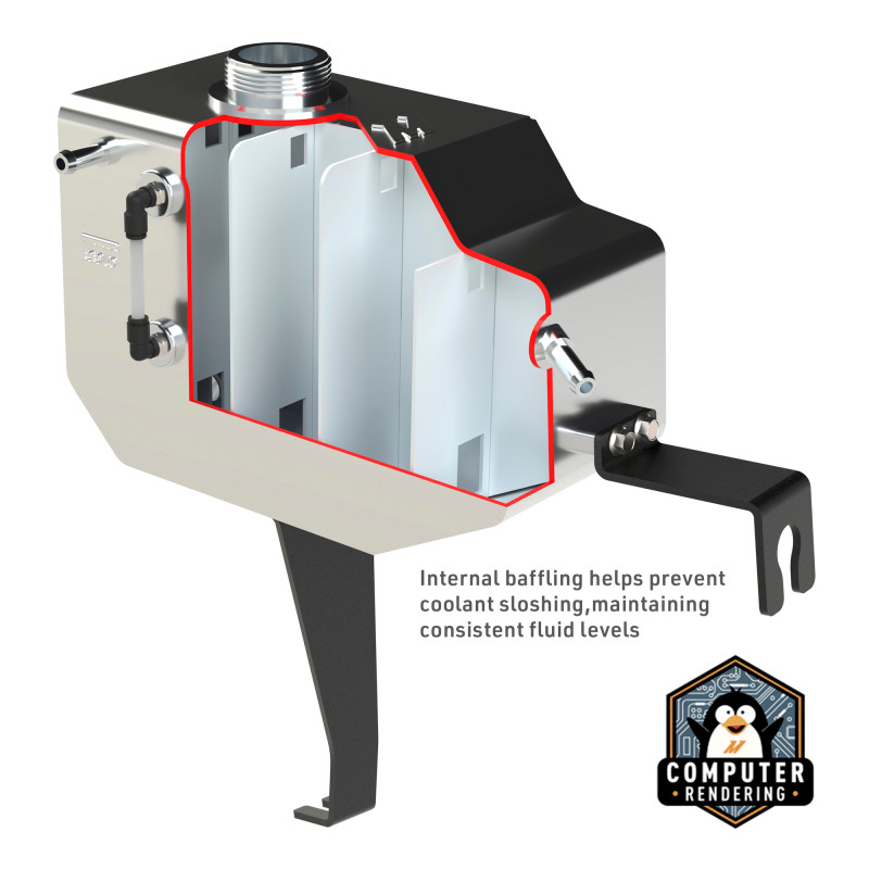 Mishimoto 11-14 Ford F-150 Aluminum Expansion Tank - Micro-Wrinkle Black