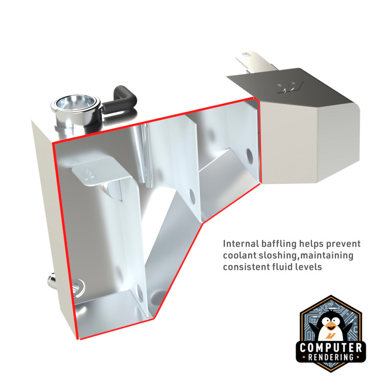 Mishimoto 2011+ Dodge Charger/Challenger / Chrysler 300C Alum Expansion Tank - Micro-Wrinkle Black