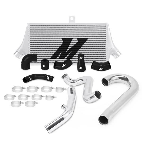 Mishimoto Top Mount Intercooler TMIC - Silver Core w/ Red Hose for 08-14 WRX