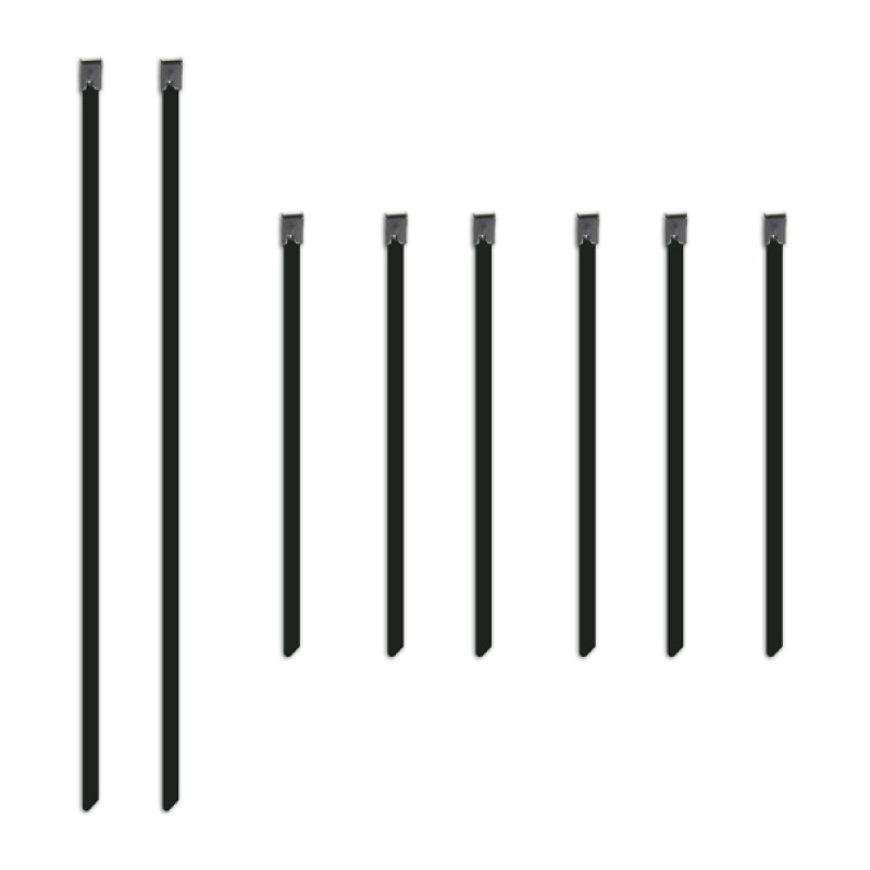 Mishimoto Set of Six 6in & Two 14in Stainless Steel Locking Ties