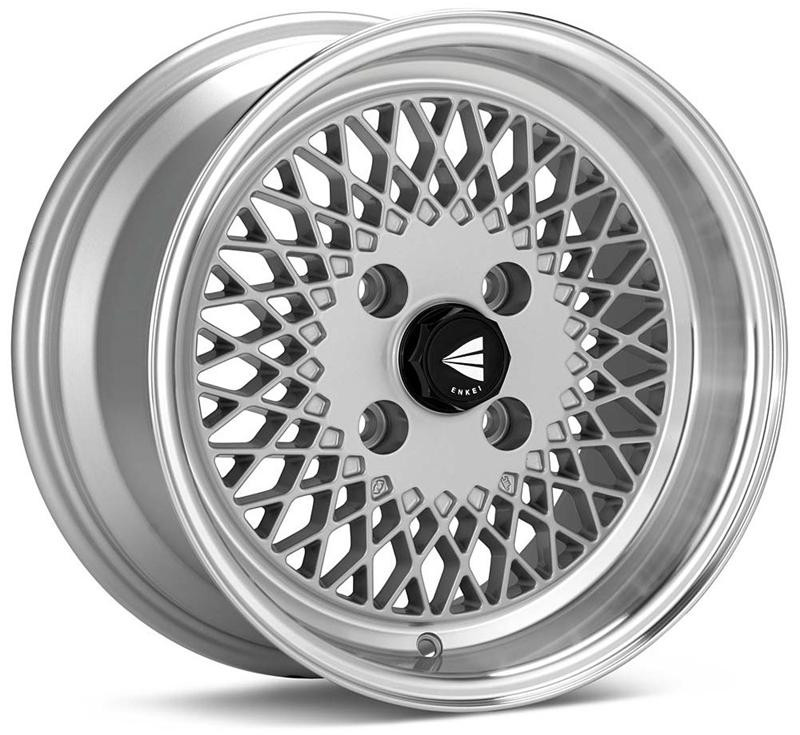 Enkei92 Classic Line 15x8 25mm offset 4x100 Silver Wheel - 465-580-4925SP