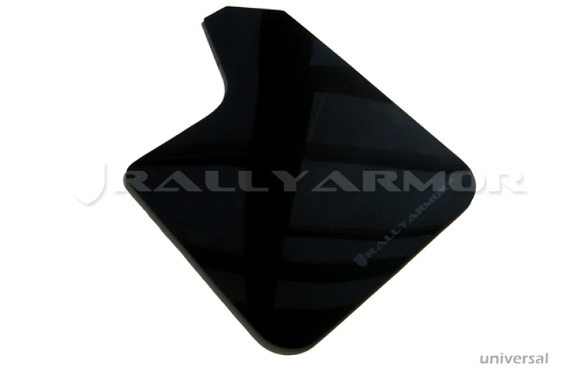 Rally Armor Universal Fitment UR Black Mud Flap w/ Red Logo - MF12-UR-BLK/RD