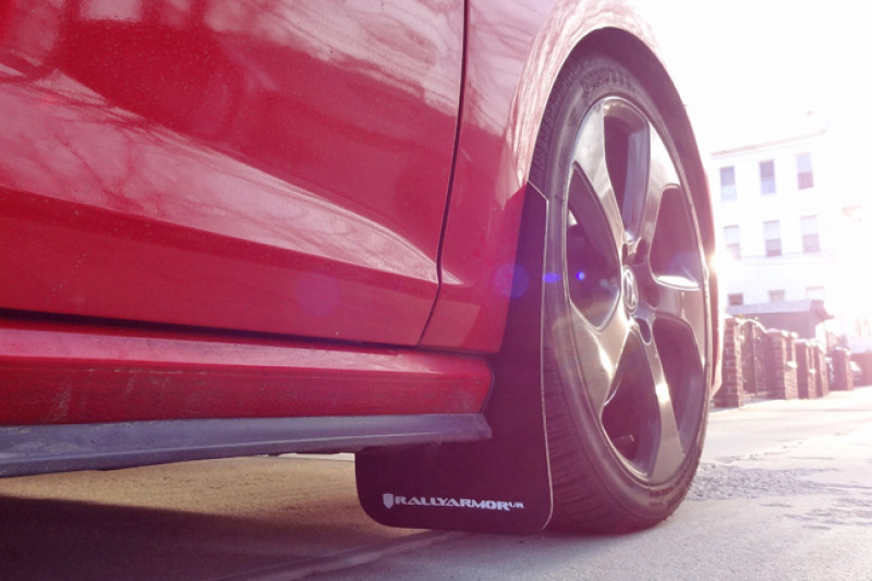 Rally Armor UR Black Mud Flaps w/ Blue Logo for 15+ VW Golf / GTI