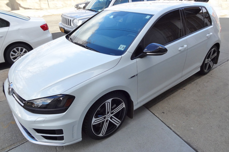 Rally Armor UR Black Mud Flaps w/ Silver Logo for 15+ VW Golf R