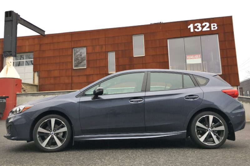 Rally Armor UR Black Mud Flaps w/ Blue Logo for 17+ Subaru Impreza 4dr / Hatch