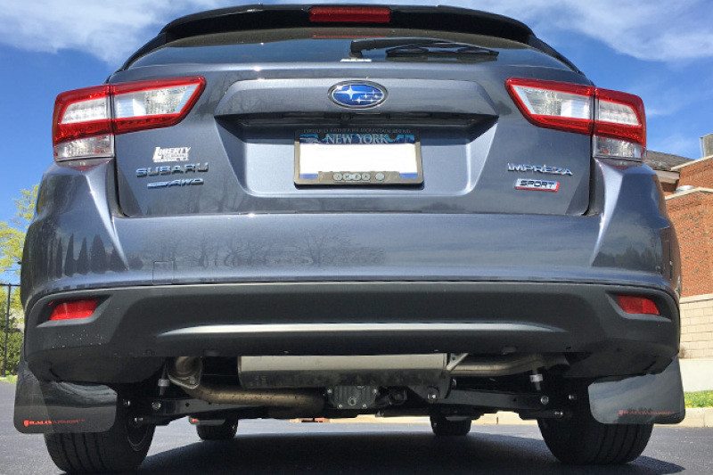 Rally Armor UR Black Mud Flaps w/ Grey Logo for 17+ Subaru Impreza Sedan / Hatch