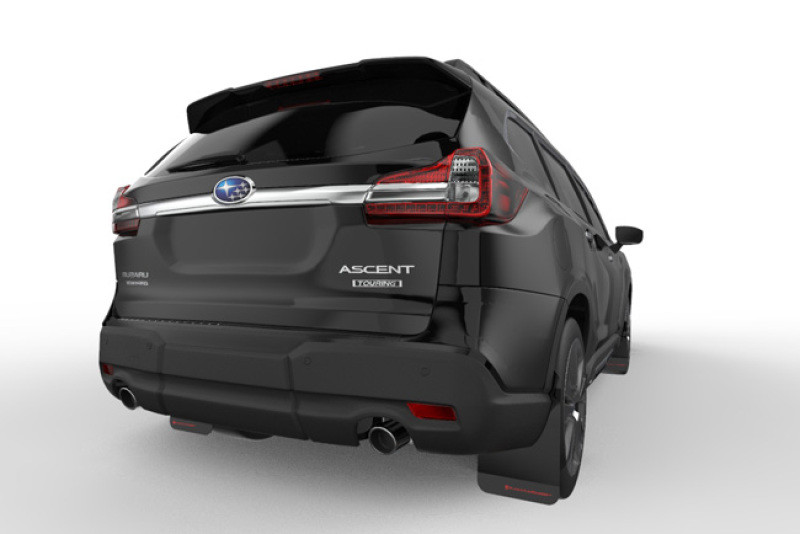 Rally Armor Black UR Mud Flaps w/ Red Logo for 18+ Subaru Ascent