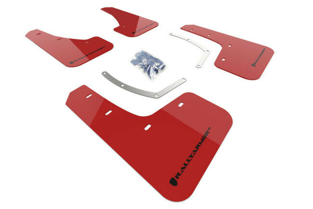 Rally Armor Red UR Mud Flaps w/ Black Logo for 18+ Subaru Ascent
