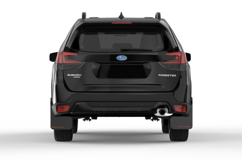 Rally Armor Black UR Mud Flaps w/ Orange Logo for 19+ Subaru Forester