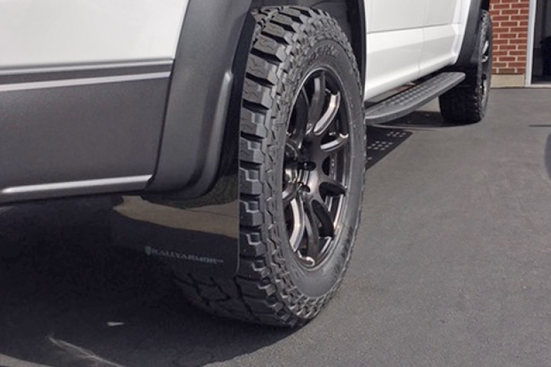 Rally Armor Black UR Mud Flaps w/ Dark Grey Logo for 17+ Ford Raptor