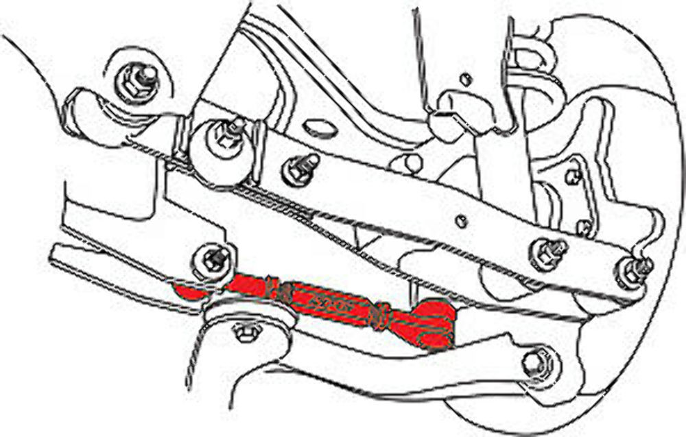 SPC Rear Adjustable Toe Arm for 08-12 Subaru Impreza All Models - 67655