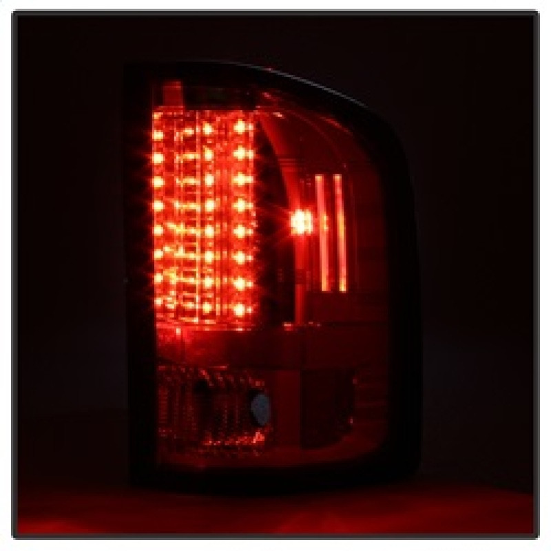 Spyder LED Tail Lights Red Smoke for 07-13 Chevy Silverado