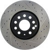 StopTech Slotted & Drilled Front Brake Rotors for 06-13 Audi A3 Base - 127.33098