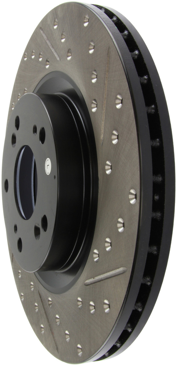 StopTech Slotted & Drilled Front Rotors for 02-06 RSX Type S / 06-09 Civic SI