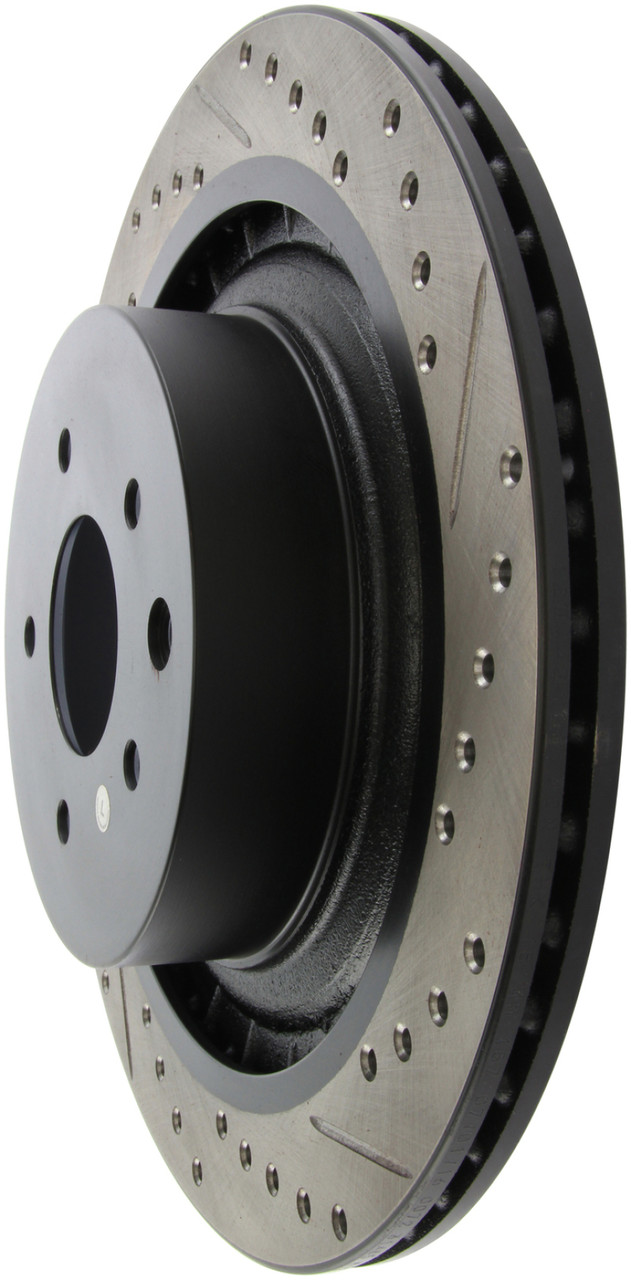 StopTech Slotted & Drilled Rear Brake Rotors for 08-13 G37 / 09+ 370Z