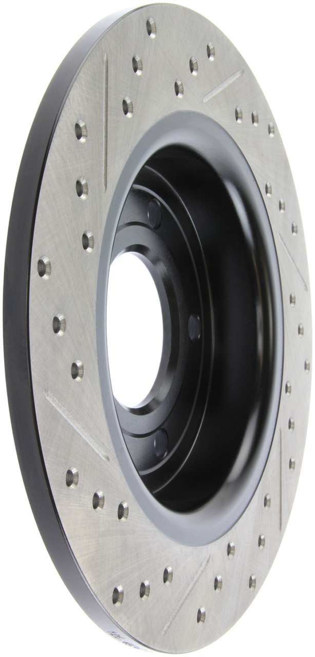 StopTech Slotted & Drilled Rear Brake Rotors for 04-10 Mazda 3 - 127.45067