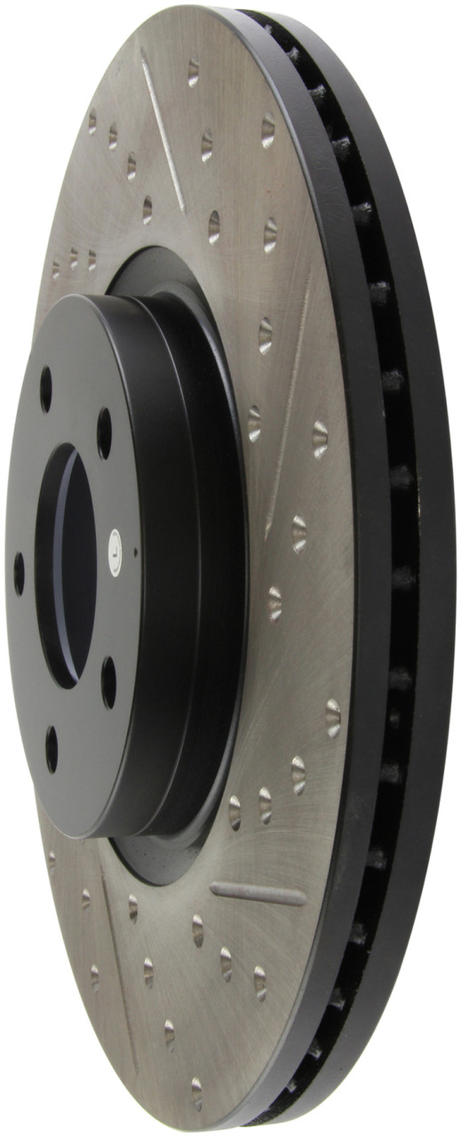 StopTech Slotted & Drilled Front Brake Rotors for 07-09 Mazdaspeed 3 - 127.45078