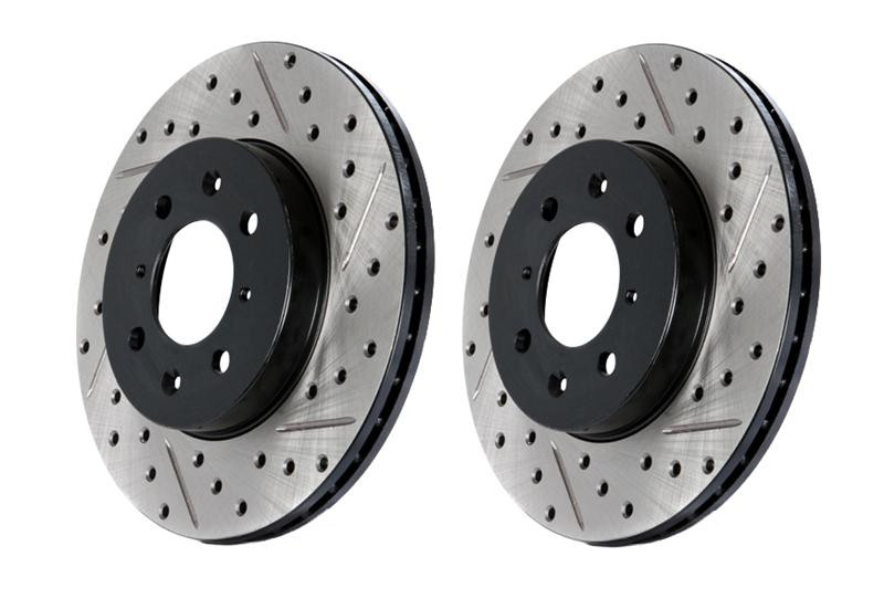 StopTech Slotted & Drilled Rear Brake Rotors for 05-09 Chrysler 300 5.7L V8