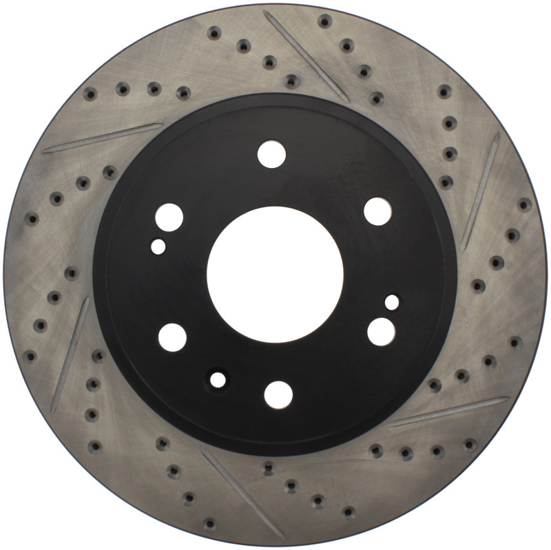 StopTech Slotted & Drilled Front Brake Rotors for 05-10 Sierra 1500 w/ Rear Drum