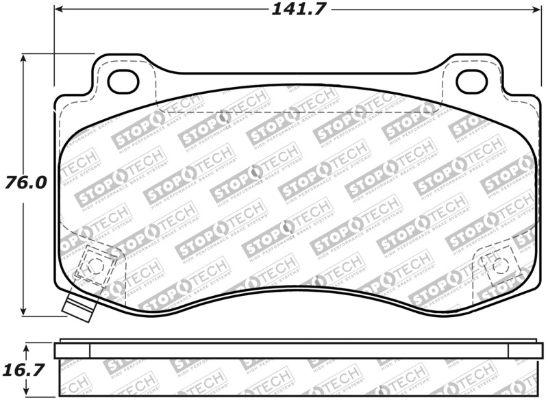 StopTech Street Performance Front Brake Pads for 06-10 Grand Cherokee
