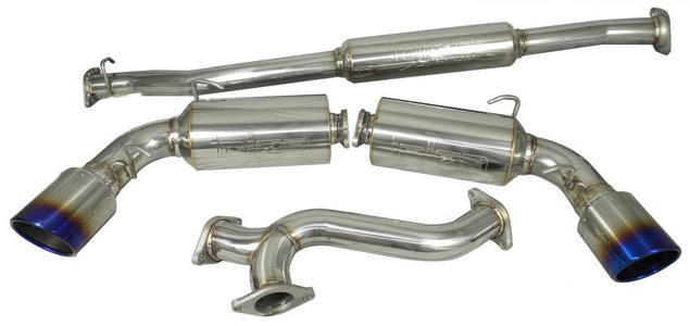 Injen Resonated Dual Muffler Exhaust w/ Burnt Tips for 13+ Subaru BRZ / FR-S