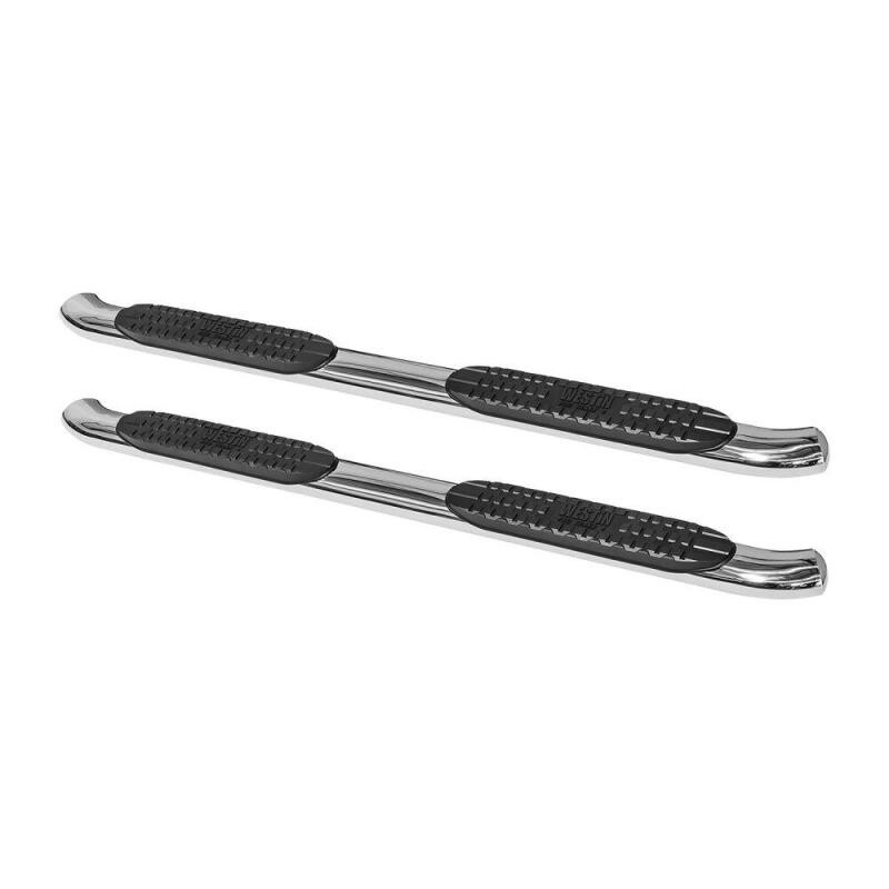 Westin Polished Pro Traxx 4 Oval Nerf Step Bars for 07-17 Wrangler Unlimited