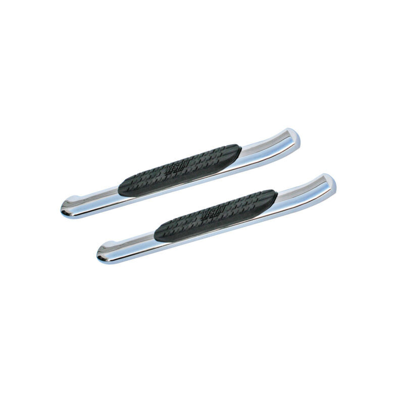 Westin Polished Pro Traxx 4 Oval Nerf Step Bars for 07-17 Wrangler 2 Door