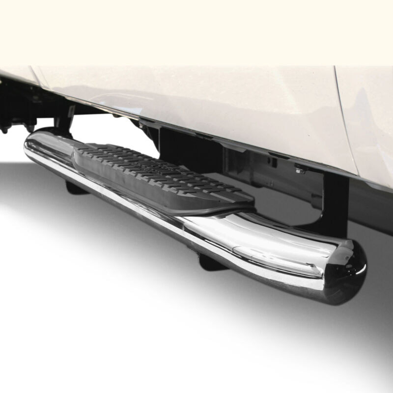 Westin Polished Pro Traxx 4 Oval Nerf Step Bars for 14+ Silverado 1500 Reg Cab