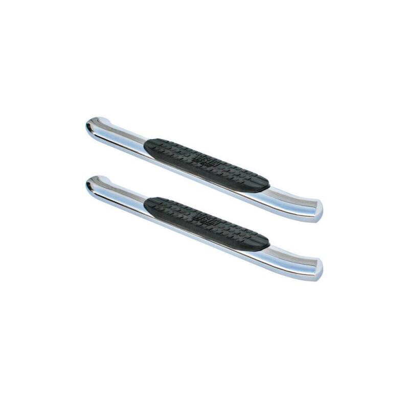 Westin Polished Pro Traxx 4 Oval Nerf Step Bars for 15+ Silverado 2500 Reg Cab