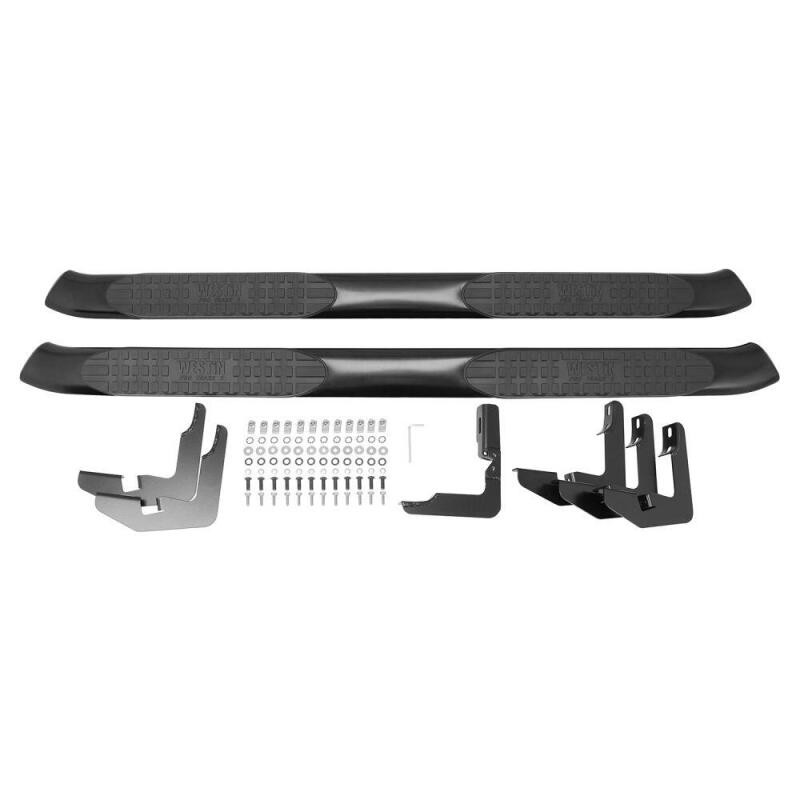 Westin Black Pro Traxx 5 Oval Nerf Step Bars for 15+ F150 Super Cab