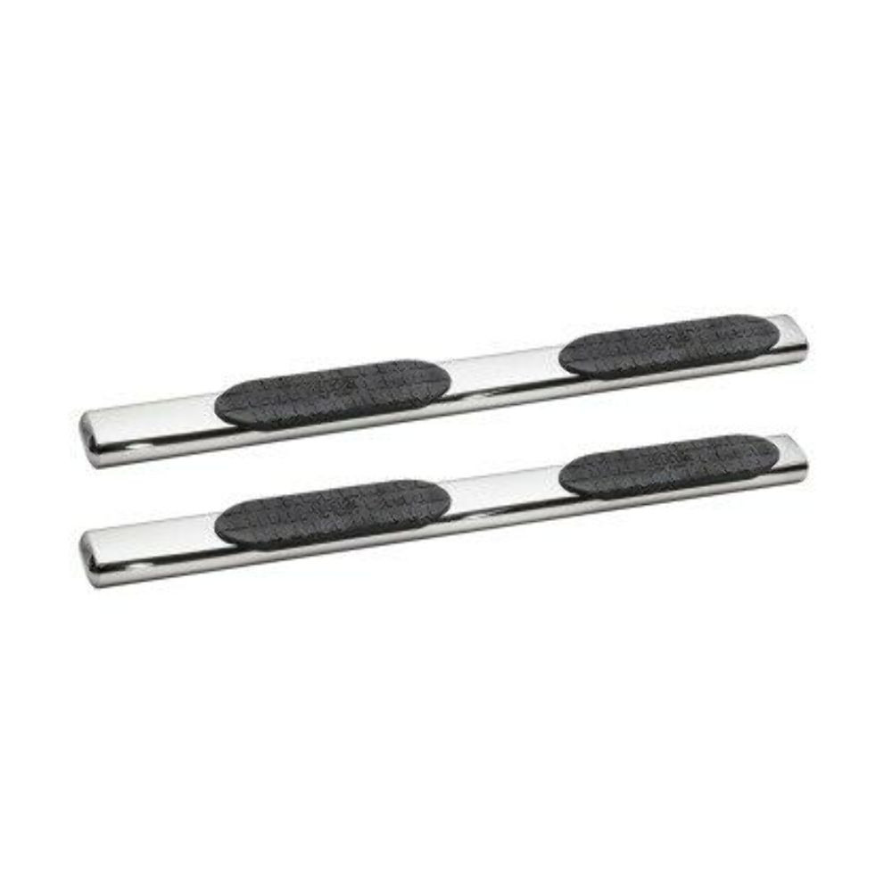 Westin Polished Pro Traxx 6 Oval Nerf Step Bars for 07+ Silverado 1500 Crew Cab