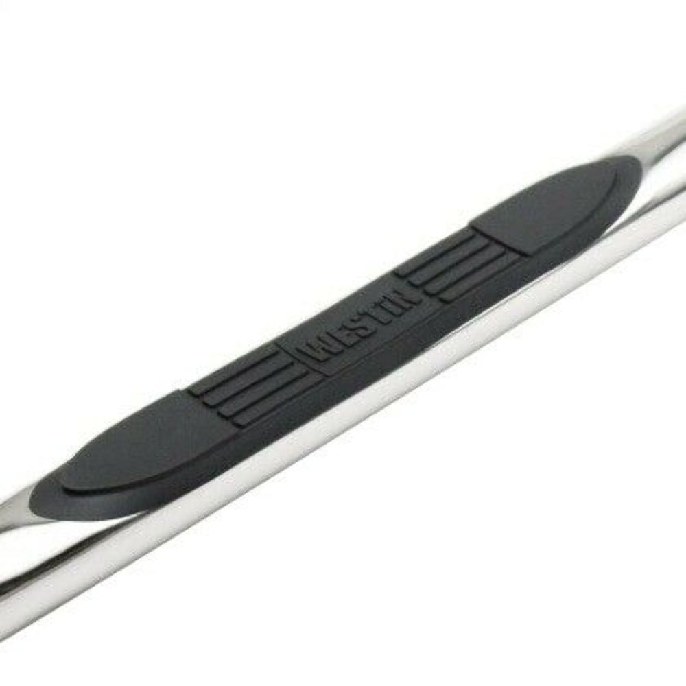 Westin E-Series 3 Nerf Step Bars - SS for 05-18 Toyota Tacoma Double Cab