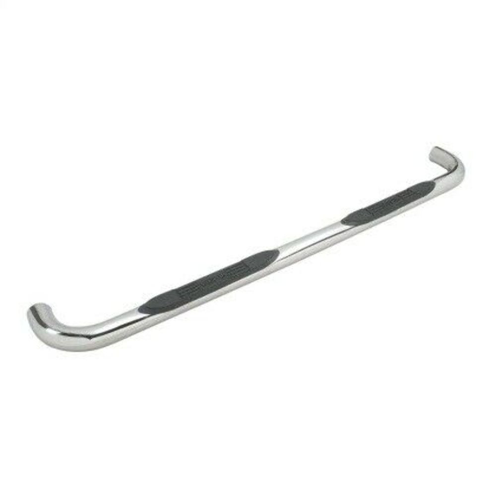 Westin E-Series 3 Nerf Step Bars - SS for 14-18 Silverado 1500 Dbl Cab