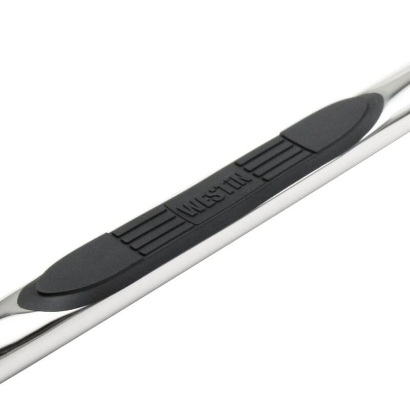 Westin E-Series 3 Nerf Step Bars - SS for 14-18 Silverado 1500 Dbl Cab