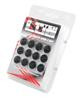 Wheel Mate Monster Lug Nut Caps - Black / 14x1.5 - 33007B