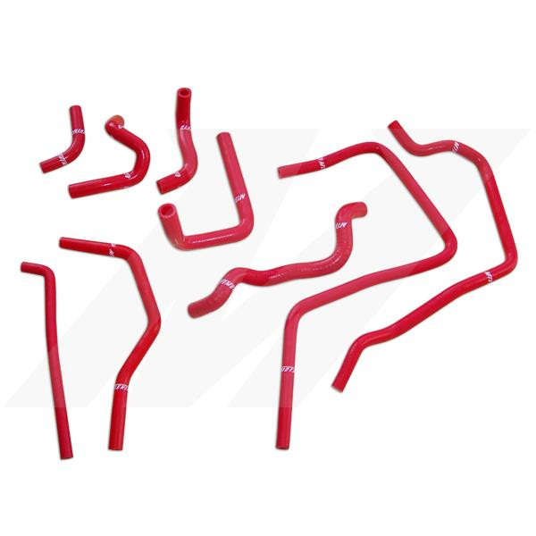 Mishimoto Red Ancillary Hoses for 02-05 WRX - MMHOSE-SUB-ANCRD