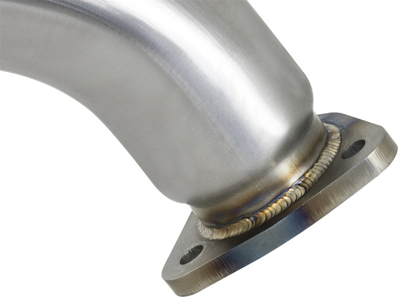 aFe Power Twisted Steel 3" Rear Down-Pipe/Mid-Pipe for 17+ Civic Type R