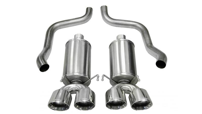 Corsa 2.5" Dual Rear Xtreme Axleback Exhaust for 09-13 Corvette C6 6.2L