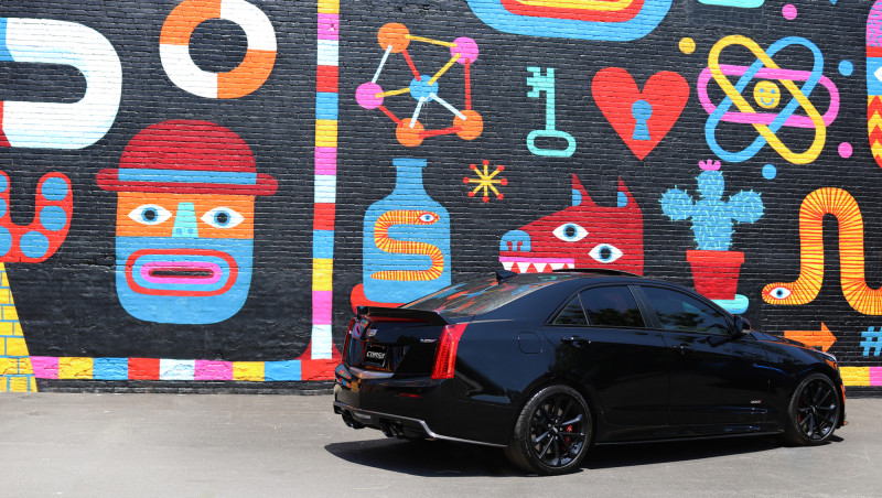 Corsa Dual Rear Twin 4" Black Tip Kit for 16-19 Cadillac ATS-V