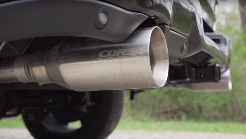 Corsa  3" Dual Rear Single Tip Sport Exhaust for 2019 Ram 1500 V8